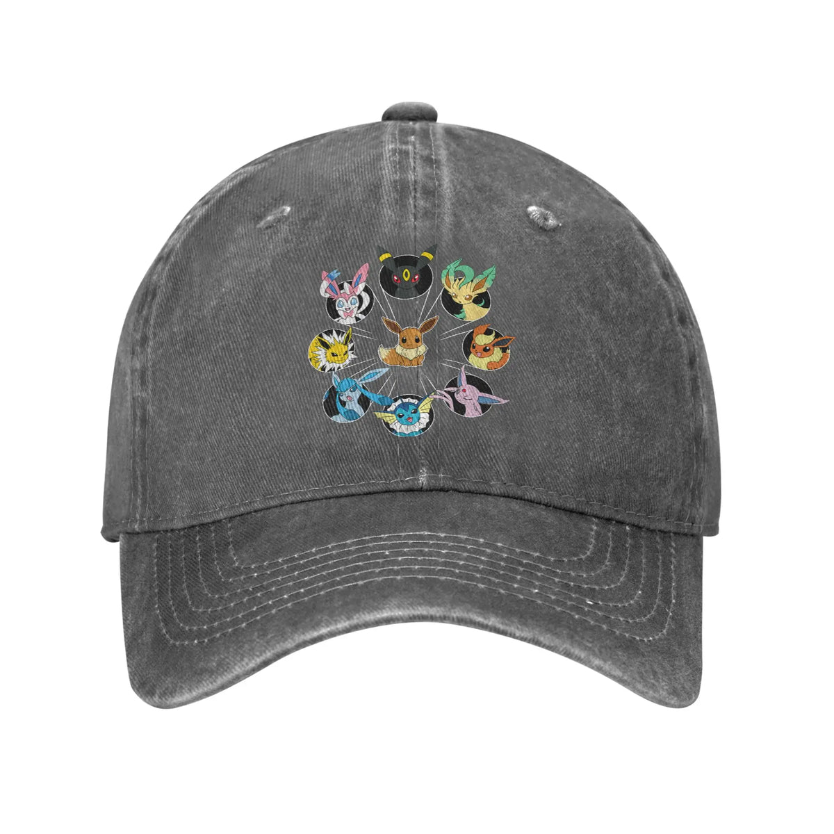 Pokemon Eevee Evolution Circle Casual Baseball Cap