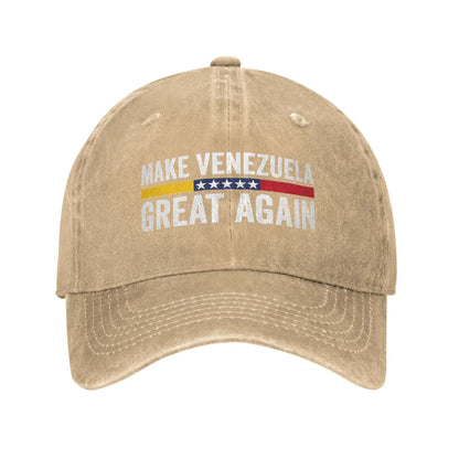 Washed Baseball Cap Make Venezuela Great Again Summer For Men Women