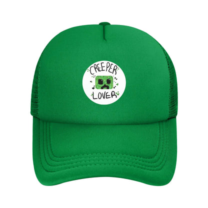 Unisex Creepers mob sticker Trucker Cap Mesh Baseball Cap