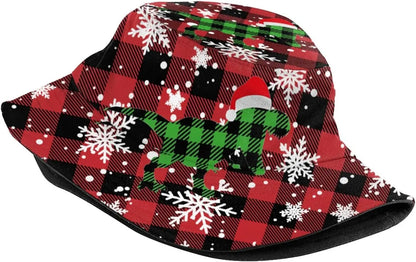 Christmas Bucket Hats Fashion Summer Sun Cap Packable