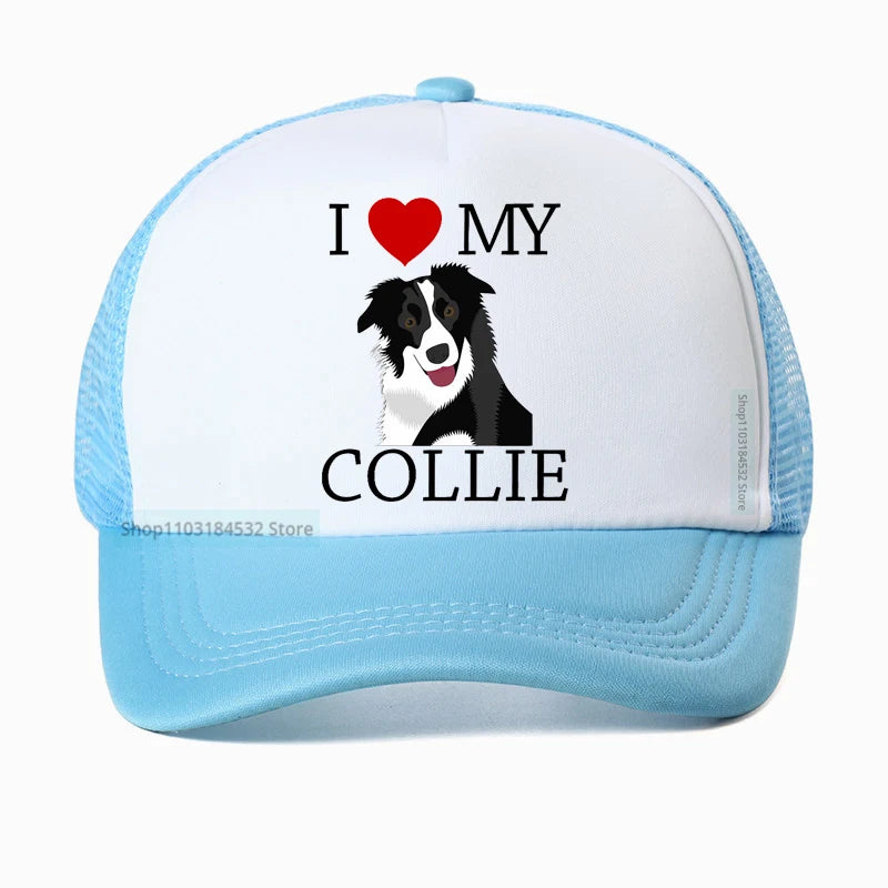 I Love My Border Collie Baseball Cap