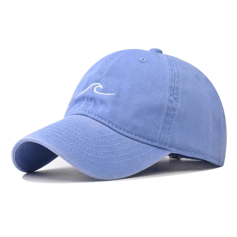 New Wave Embroidered Baseball Cap