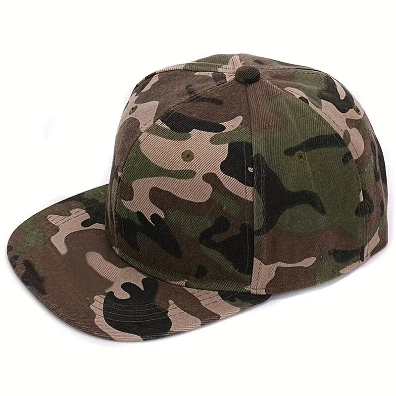 Unisex Light Plate Camouflage Hip-hop Hats Baseball Caps Sunscreen Hat Snapback Cap