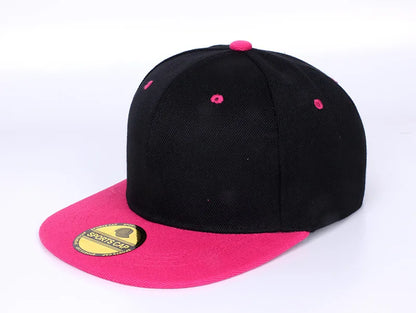Unisex Flat Brim Snapback Hat For Men Women