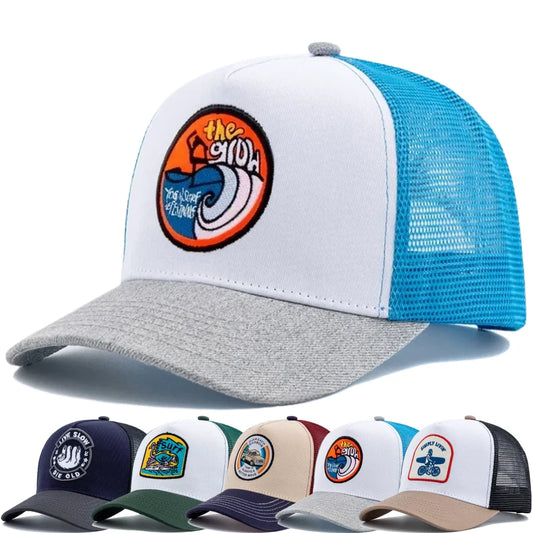 Unisex Embroidered Trucker Hat Mesh Baseball Cap