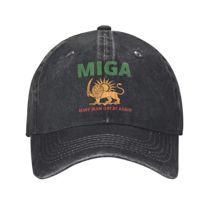 Miga Make Iran Great Again Usa Baseball Cap