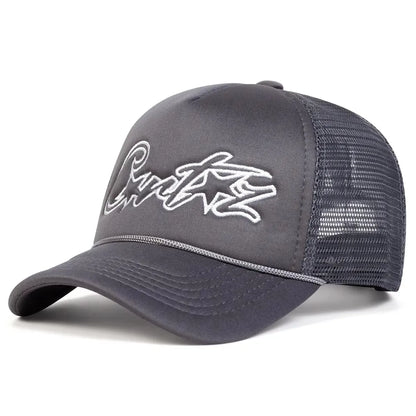 Unisex CRTZ Pentagram Embroidery Baseball Net Caps Spring