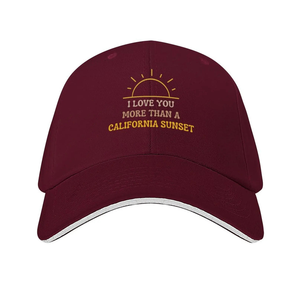 I Love You More Than California Sunset - Valentines Day gifts Baseball Cap