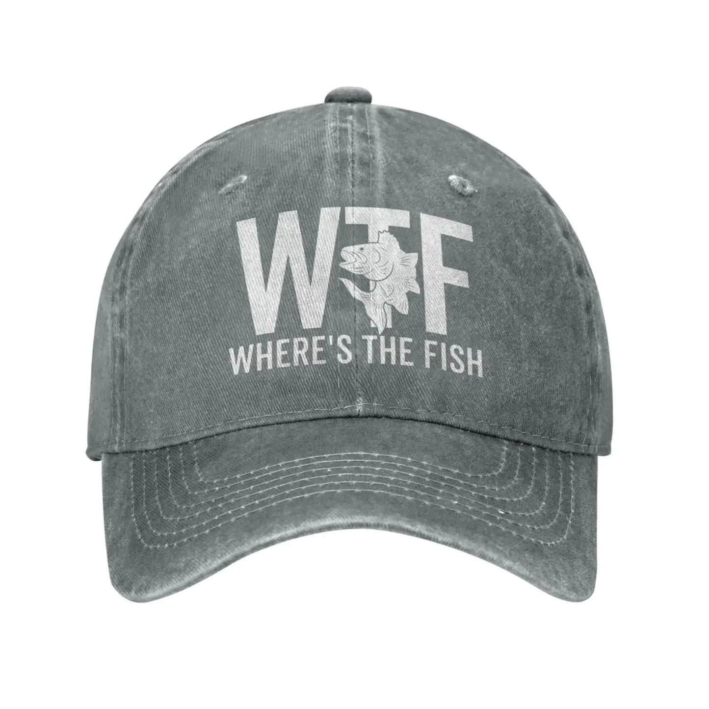 WTF Where's The Fish Hat Women Baseball Hat