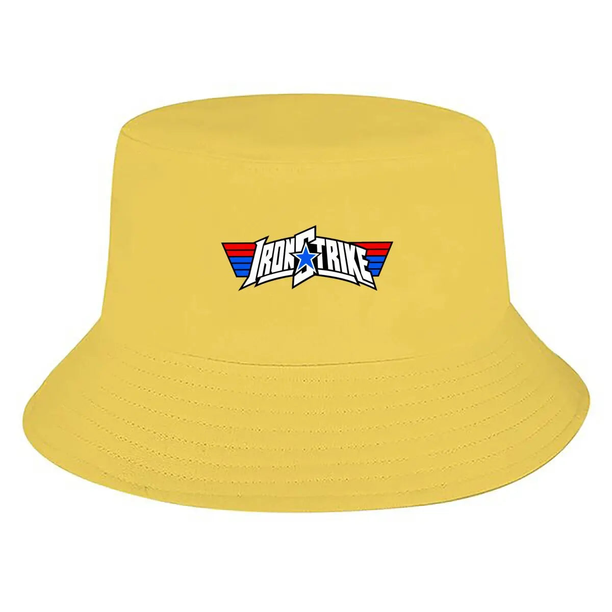 Patriotic Hero Block Letter Emblem Fisherman Hat Winter Cap Bucket Hat