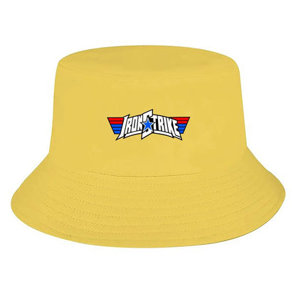 Patriotic Hero Block Letter Emblem Fisherman Hat Winter Cap Bucket Hat