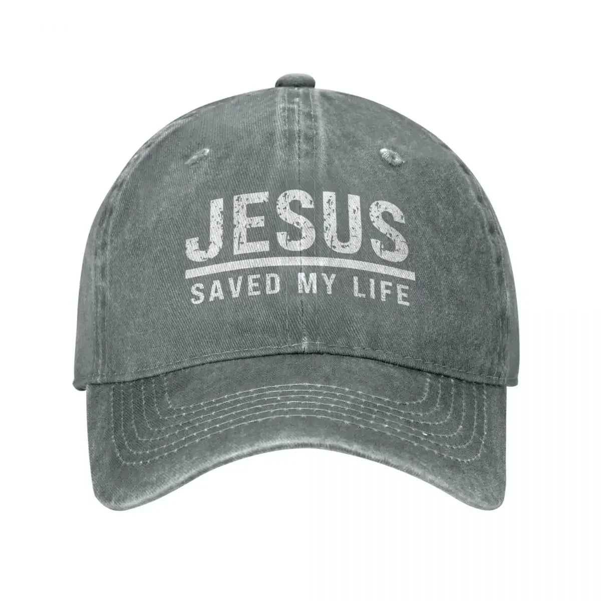 Jesus Saved My Life Ponytail Baseball Cap
