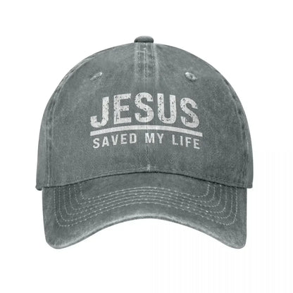 Jesus Saved My Life Ponytail Baseball Cap