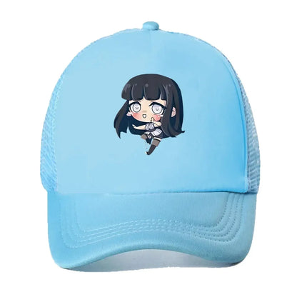 New “Anime Girl Manga, Cute Art Design” Mesh Baseball Cap