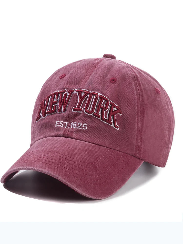 New York Washed Cotton Cap Baseball Caps