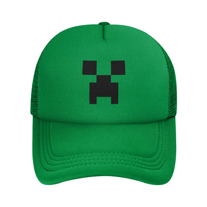 Unisex Creepers mob sticker Trucker Cap Mesh Baseball Cap