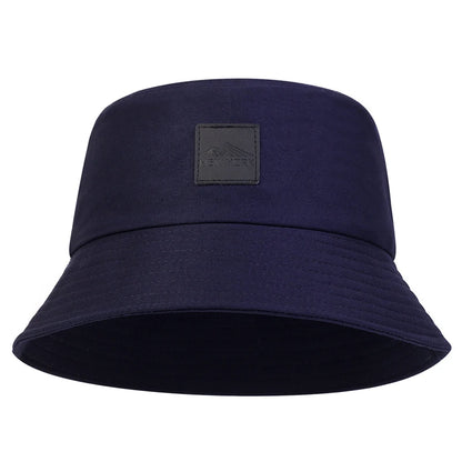 Unisex New York Leather Label Personality Bucket Hats Fishermen Cap