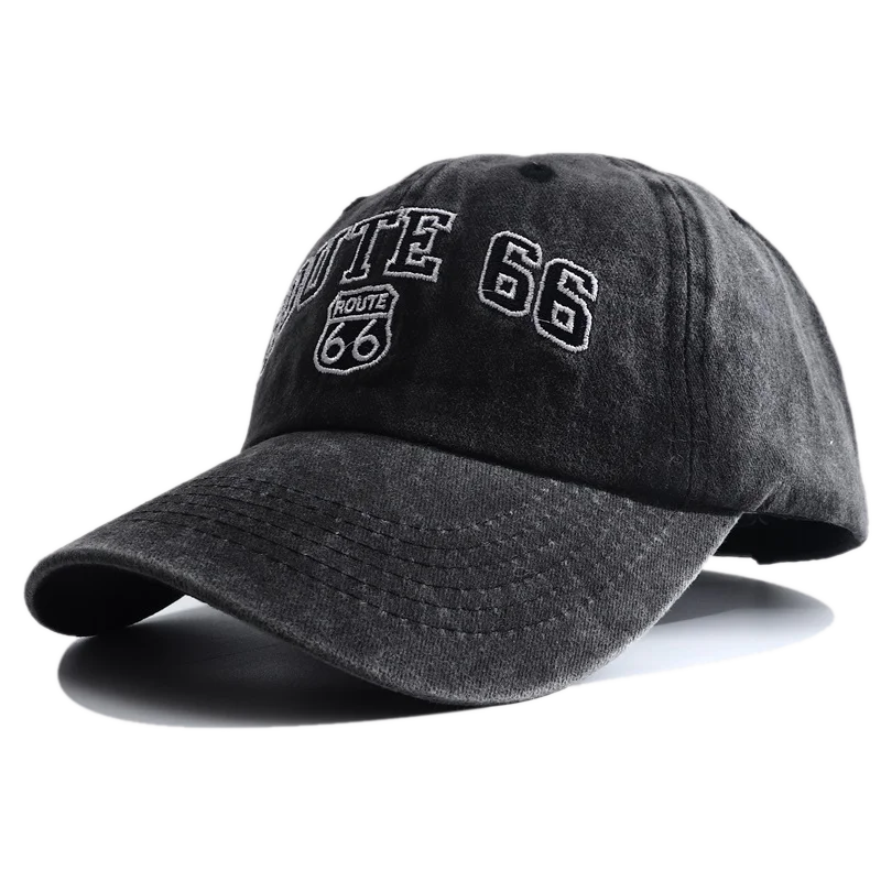 Route 66 Embroidered Baseball Cap