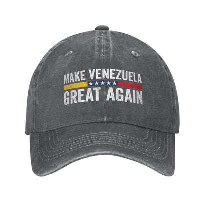 Washed Baseball Cap Make Venezuela Great Again Summer For Men Women