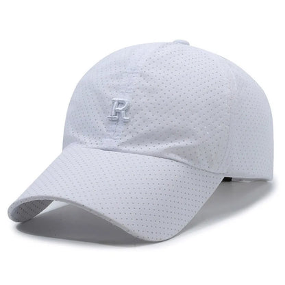 Summer Sun Hat Letter R Embroidery Fishing Cycling Hat Baseball Hat