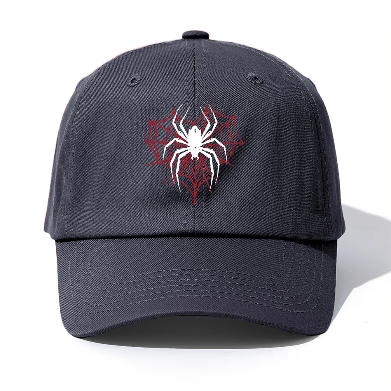 Spider Print Baseball Cap For Adults