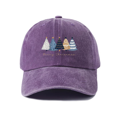 Vintage Washed Baseball Cap with Eee Merry Graphic