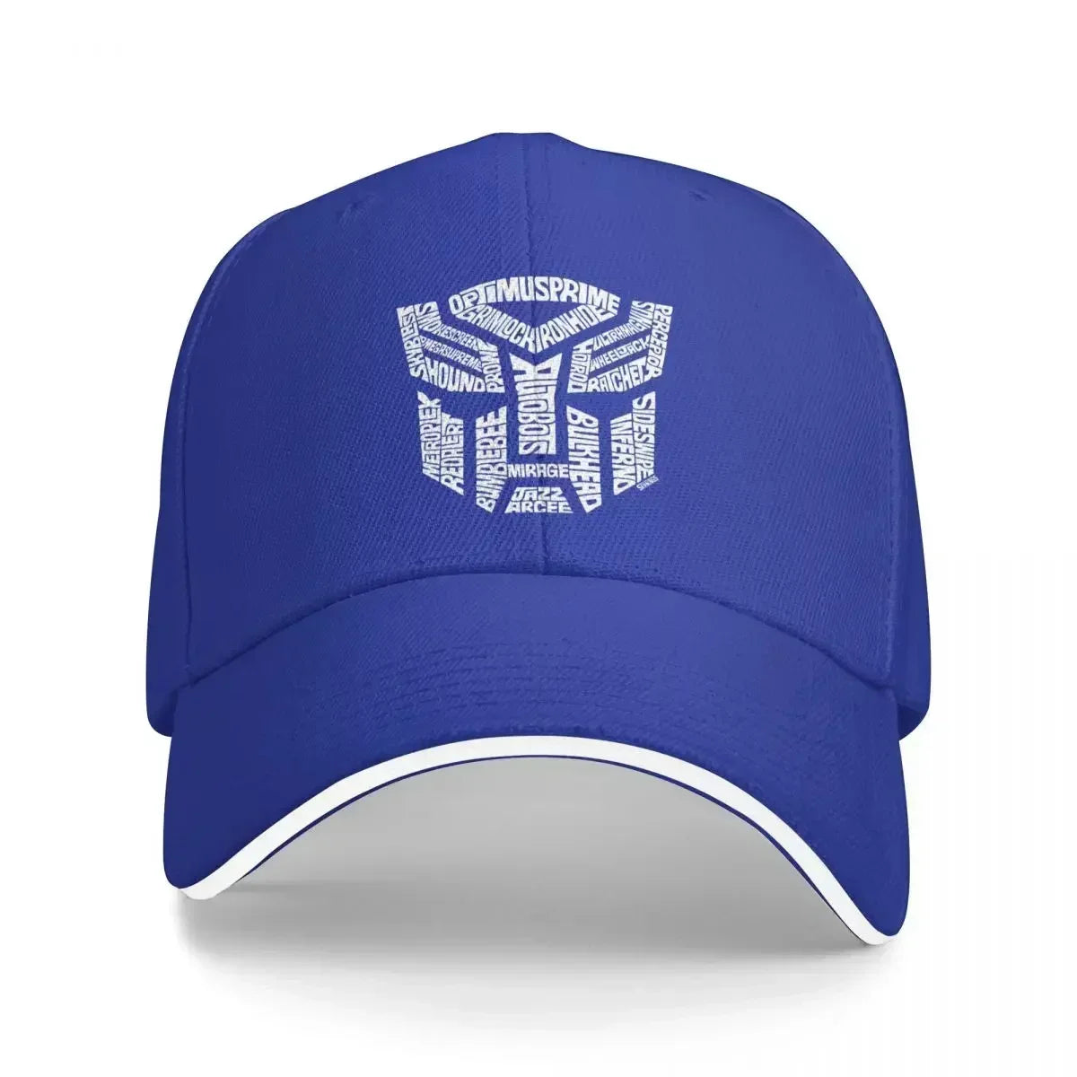 White Transformer Autobots Film Washed Men's Baseball Cap