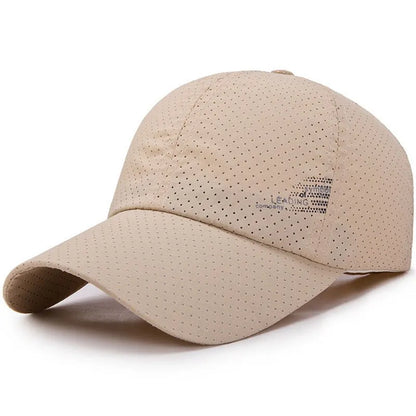 Quick Dry Baseball Cap Outdoor Sports Mesh Breathable Hat For Men