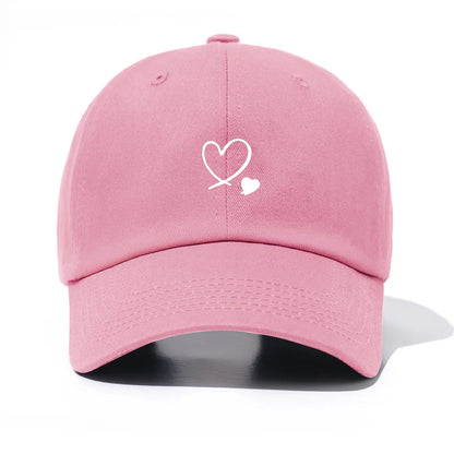 Piece Hearts Print Baseball Cap For Men & Women