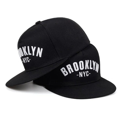 Unisex Brooklyn Letter Embroidery Hip-hop Hats Snapback Caps Baseball Caps Sunscreen Hat