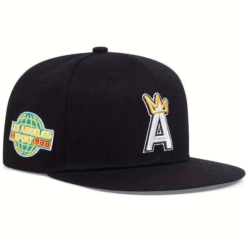 Unisex A letter crown Embroidery Hip-hop Hats