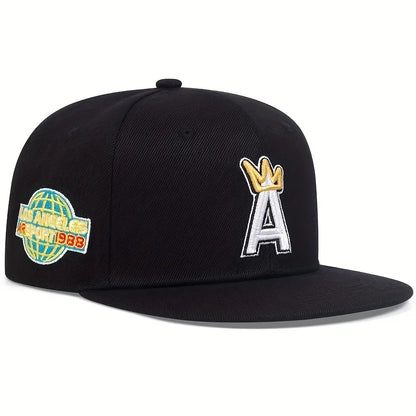 Unisex A letter crown Embroidery Hip-hop Hats