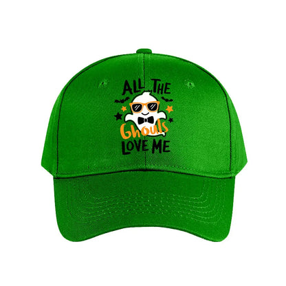 Halloween Ghouls Ghost Baseball Cap