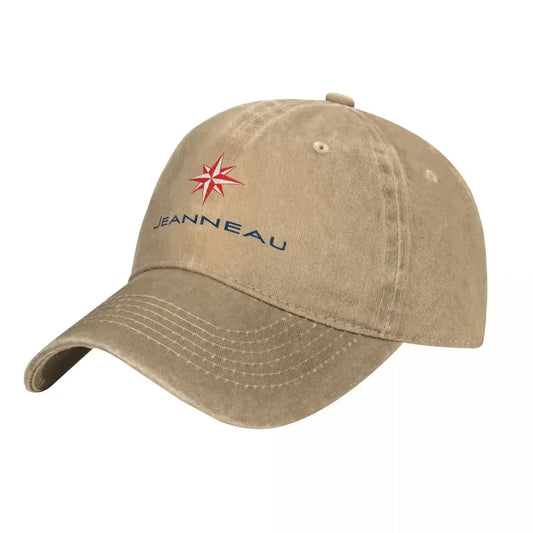 Jeanneau Yachts Washed Baseball Cap Ship Logo Casual Hip Hop Hats