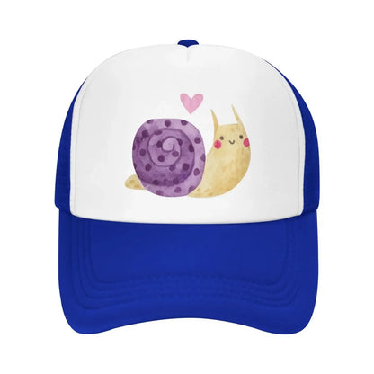 New Mesh Dad Hat Adjustable Washed Snail Watercolor Baseball Cap