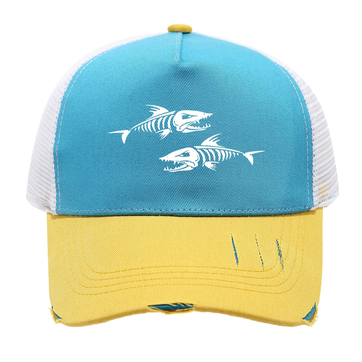 'Fishing' Pattern Print Design Baseball Cap