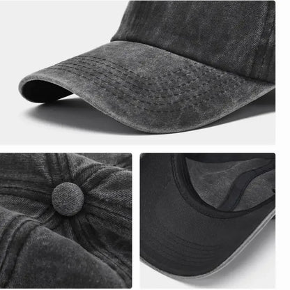 Sunscreen Water Washed MEN'S Baseball Cap With A Small Face