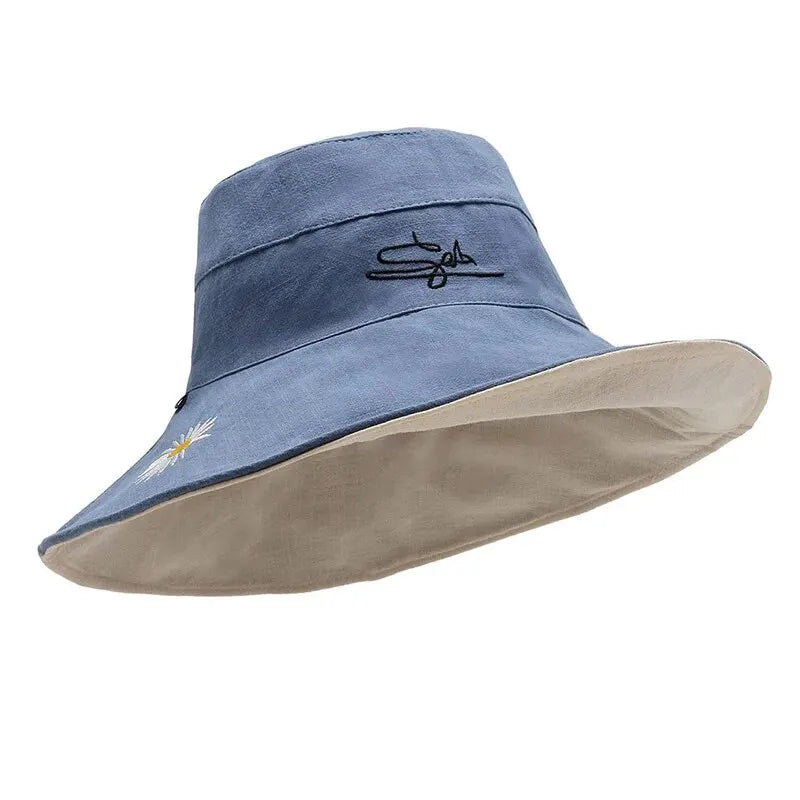 New Sunshade And Sunscreen Bucket Hat Korean Version Large Brim