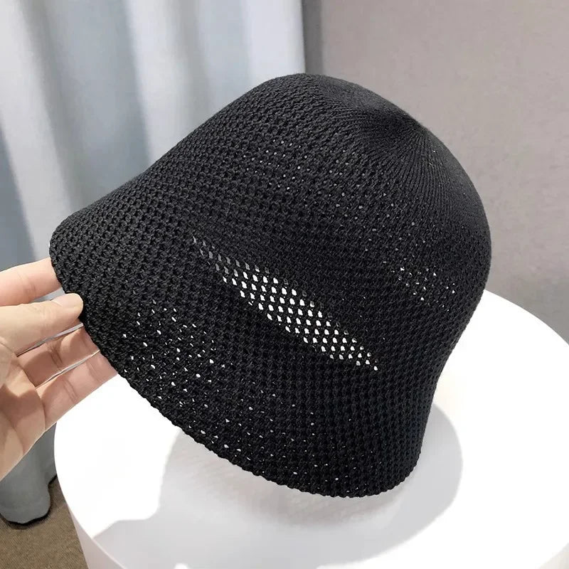 Women Bucket Hat Sun Hat Female Beach Panama Cap