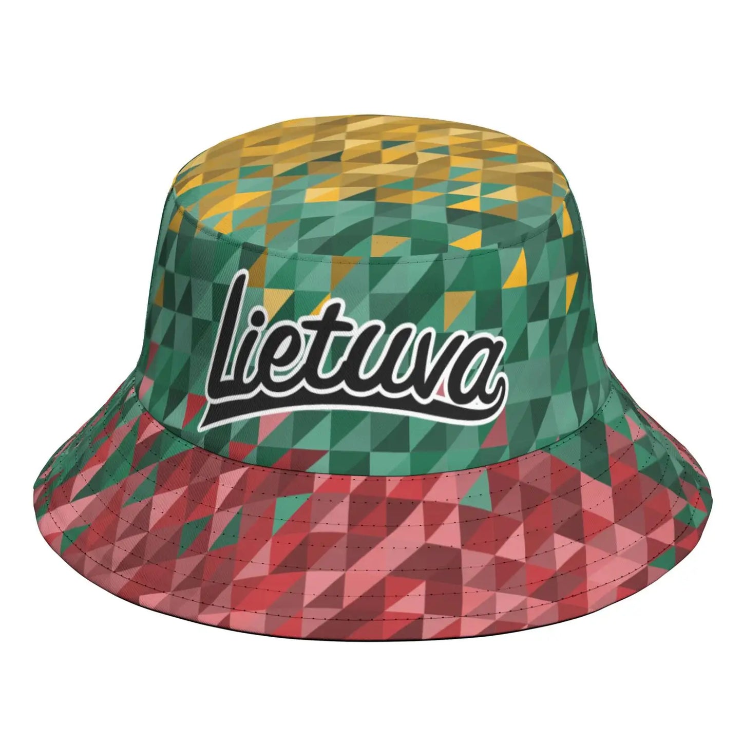 Lithuania Fisherman Hats Custom Name Team Lithuanian Logo Bucket Cap