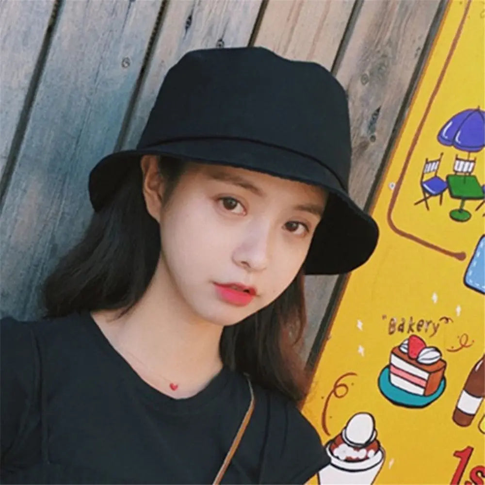 Cotton Summer Foldable Bucket Hat Unisex Women