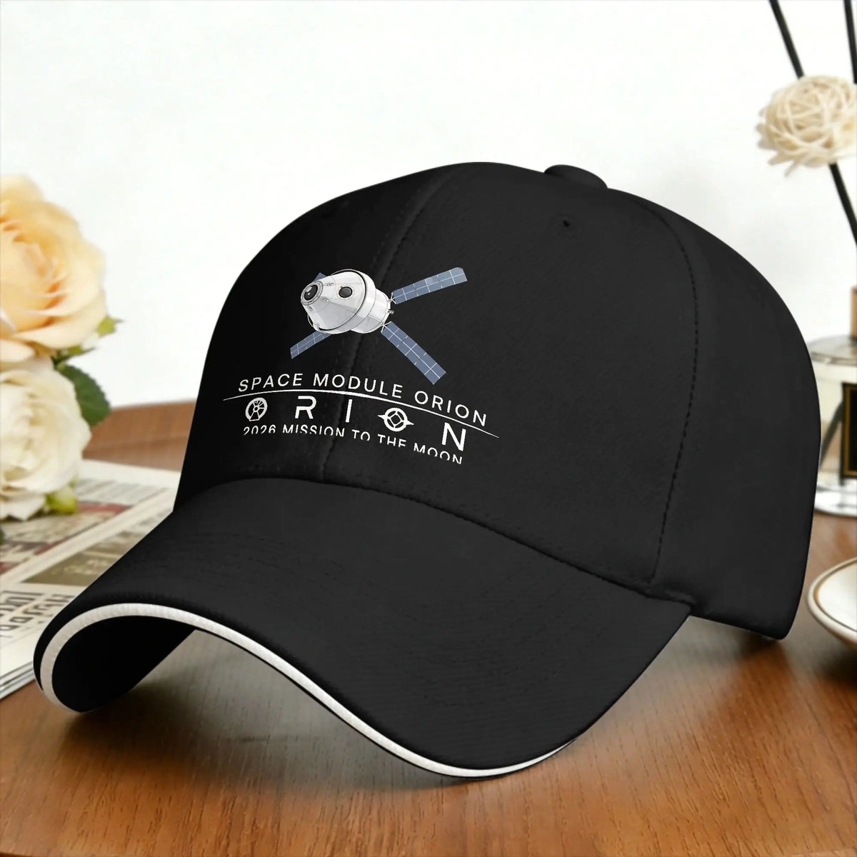 Artemis Orion Space Module 2026 Mission to the Moon Art Baseball Cap
