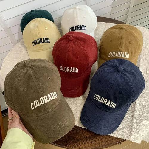Classic Unisex Casual Multicolored Golf Cap Baseball Hat Dad Hat