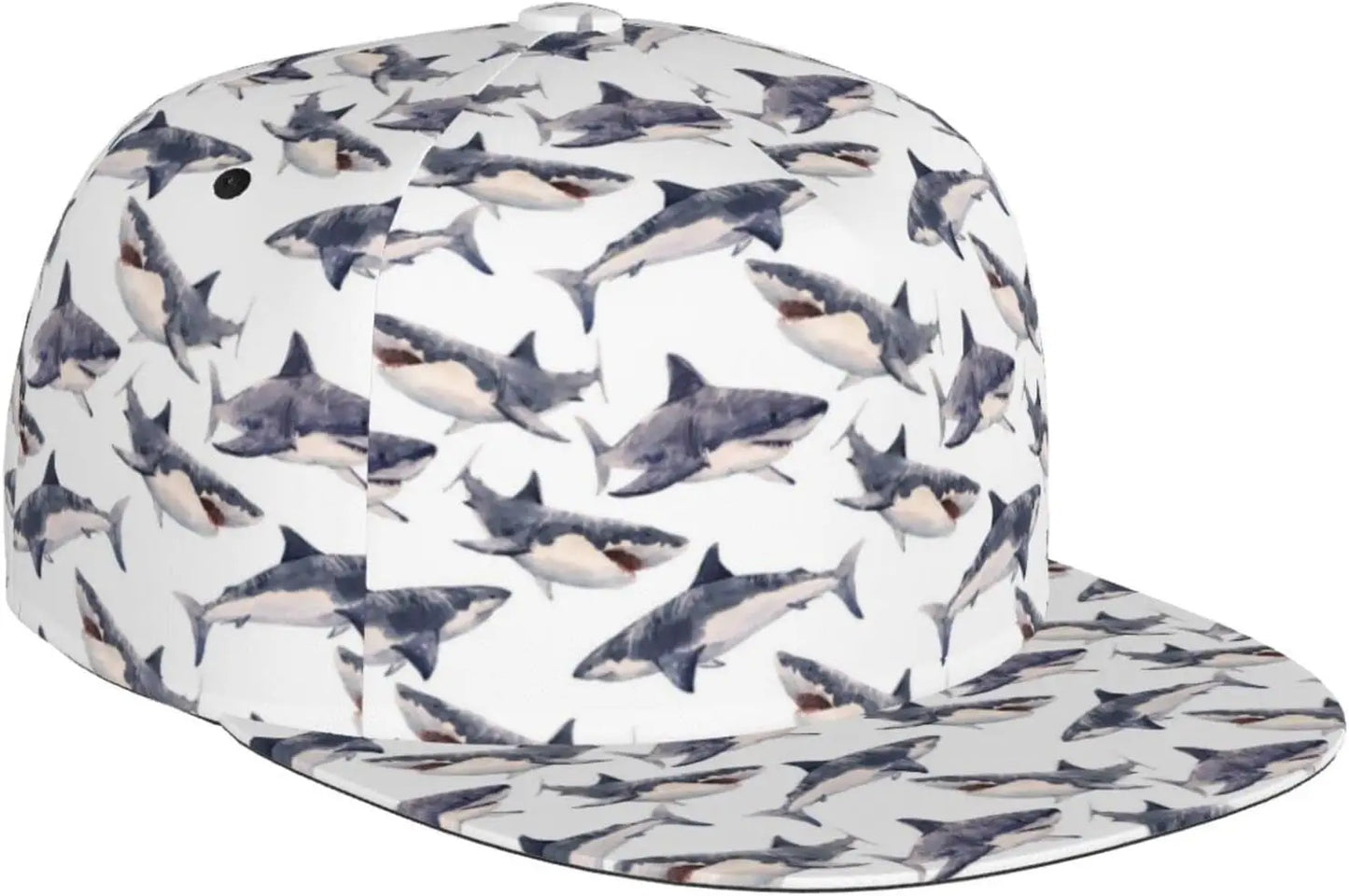 Funny Sharks Baseball Cap Outdoor Ocean Shark Snapback Baseball Hat For Men Women