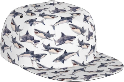 Funny Sharks Baseball Cap Outdoor Ocean Shark Snapback Baseball Hat For Men Women