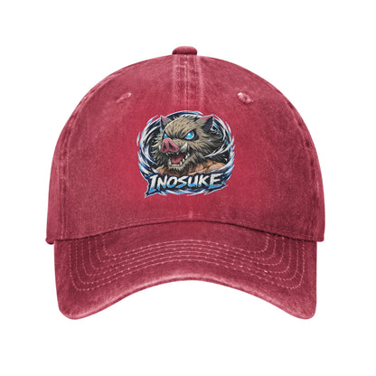 Summer Cap Sun Visor Demon Slayer Inosuke Hip Hop Caps Demon Slayer Baseball Hat
