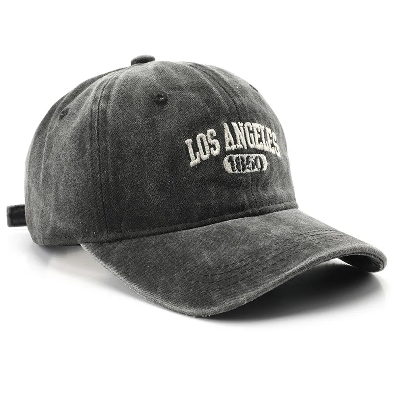Cotton Soft Top Hats Unisex Los Angeles Embroidery Baseball Cap