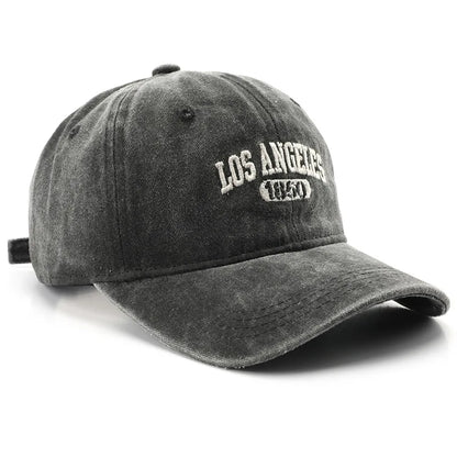 Cotton Soft Top Hats Unisex Los Angeles Embroidery Baseball Cap