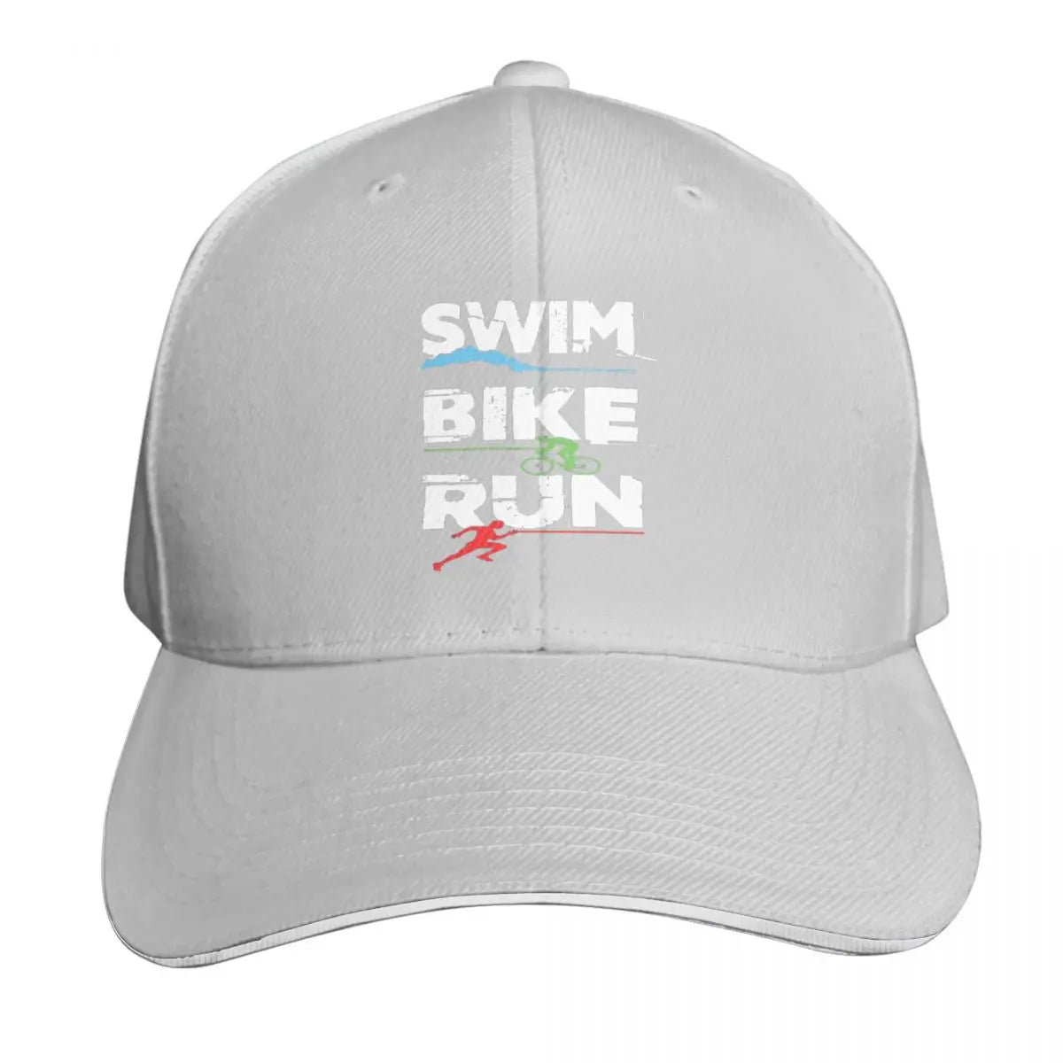 Triathlon Swim Bike Run Athlete Cap Fashion Casual Baseball Caps