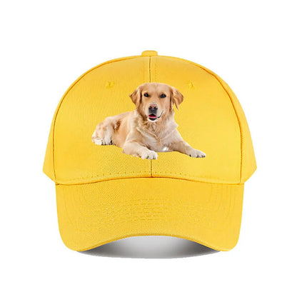 Golden Retriever Print Baseball Cap